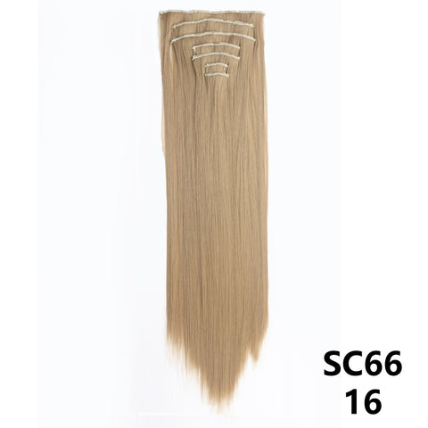 New Long Straight Natural 16 Clip