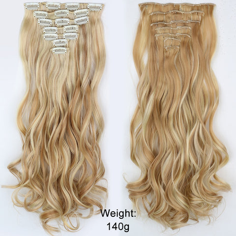 New Long Straight Clip In Hairpiece Hair Extensions