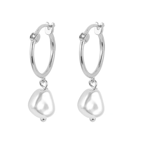 925 Sterling Silver Pearls Earrings