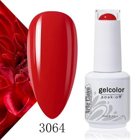15ml Rose Red Color Series Gel Nail Polish