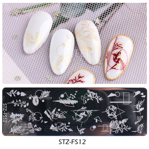 New Plam Tree Nail Stamping Plates