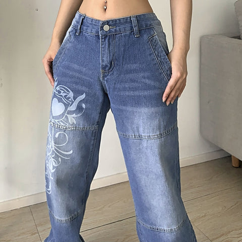Women Straight wide leg jeans