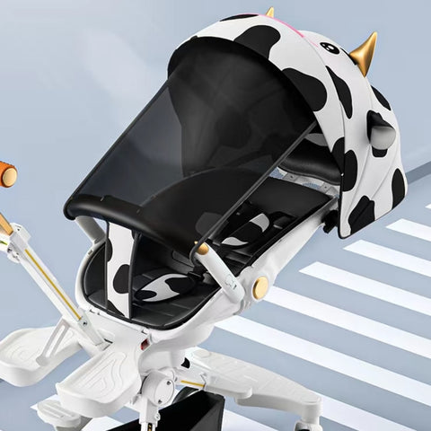 High view lightweight baby stroller