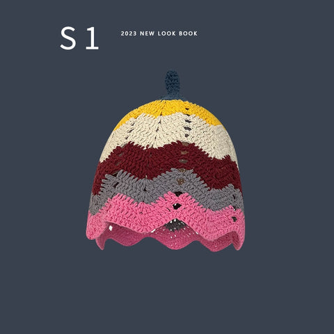 2023 Flower Crochet Bucket Hat