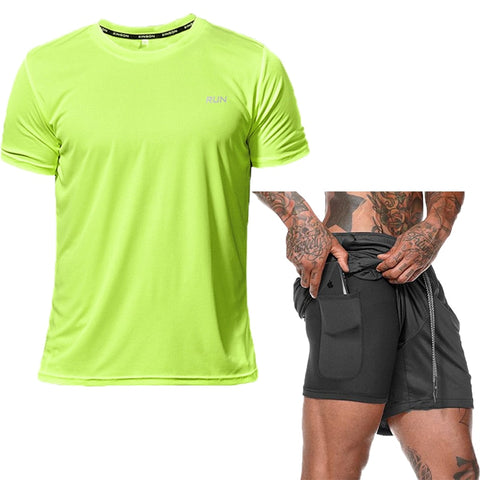 Men Sports Training Running Sets