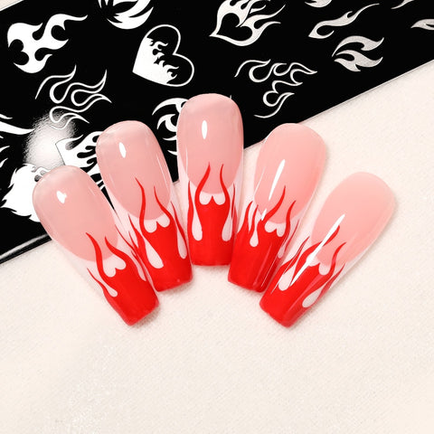 Girl Love Heart Printing Stencil Manicuring Art