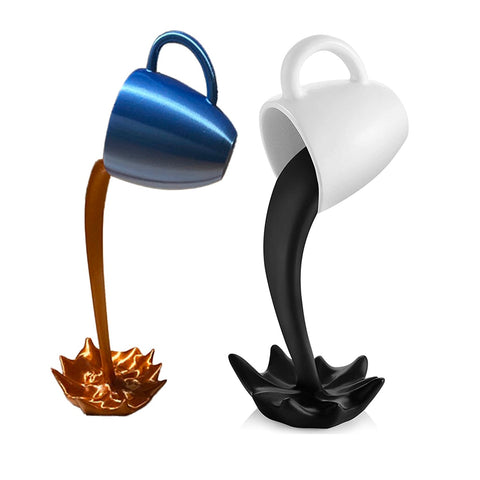 New Resin Statues Floating Coffee Cup Art