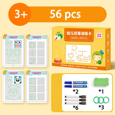 136Page Children Montessori Drawing Toy