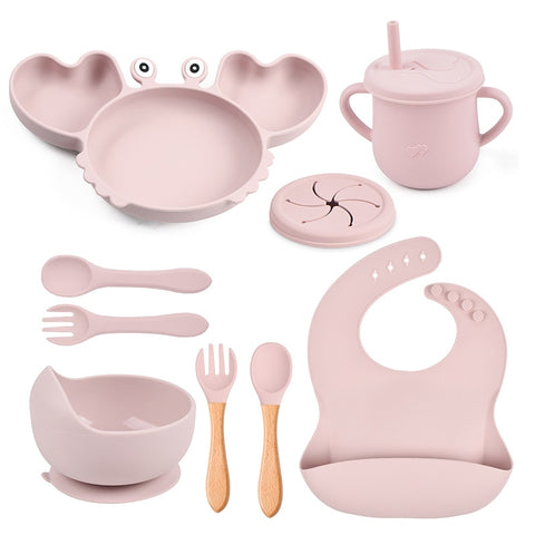 9Pcs Baby Silicone Non-Slip Set