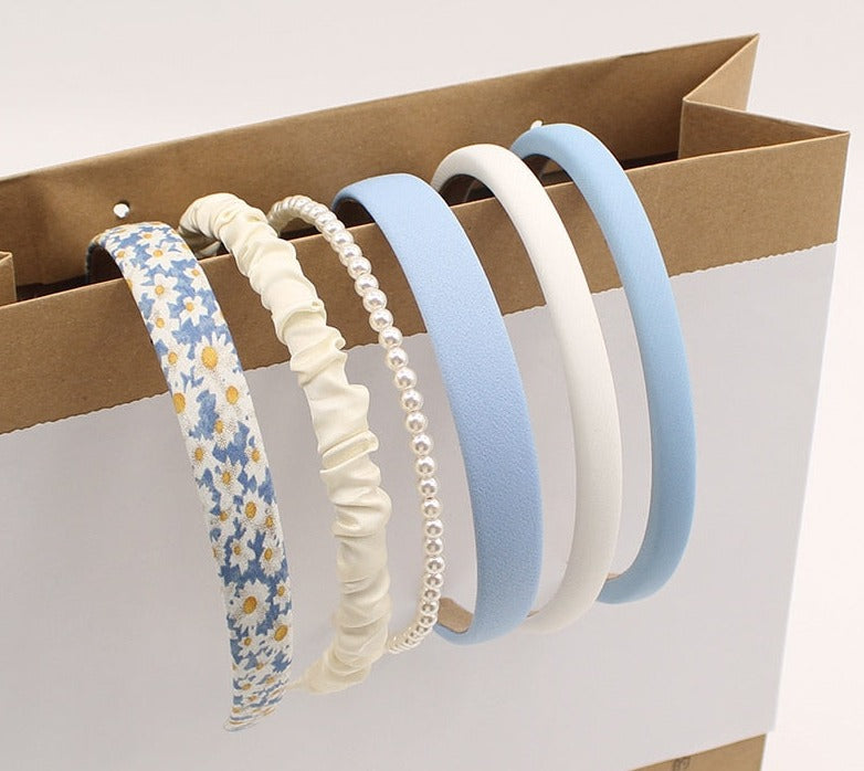 3/6/8PCS Set Fashion Women Cloth Hair Bands