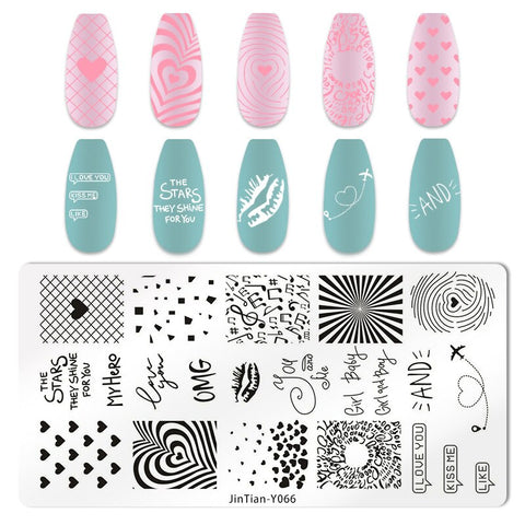 New Nails Art Stencil Stamp Tools
