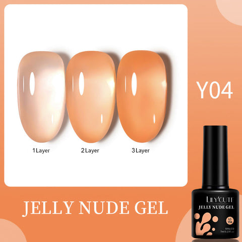 New Jelly Orange Gel Nail Polish