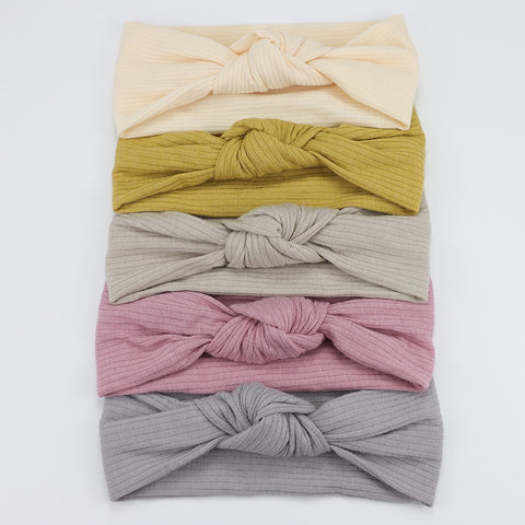 5pcs/Lot Cable Knit Bow Baby Headbands