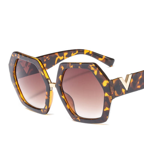 New Fashion Women Irregular Oversized Sunglasses