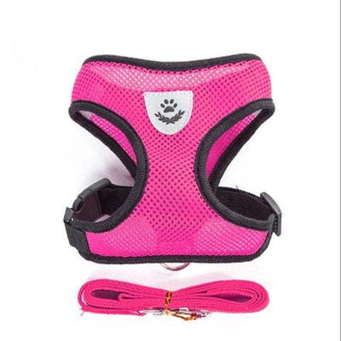 Adjustable Cat Dog Harness Leash