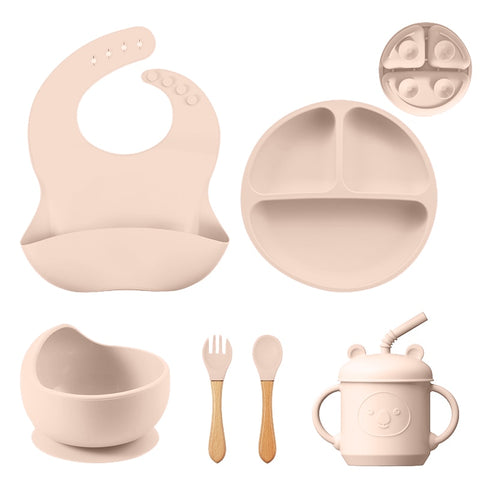 Baby Silicone Plate Spoon Set