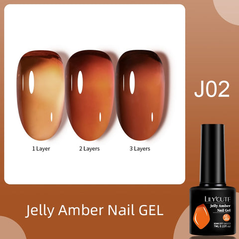 New Jelly Orange Gel Nail Polish