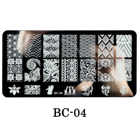 New Lace Flowers Nail Stamping Plates