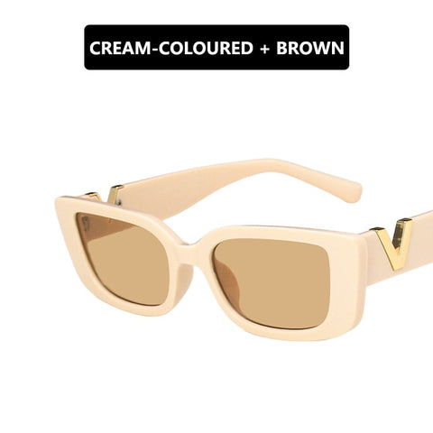 Women Brand Designer Vintage Small Frame Sun Glasses