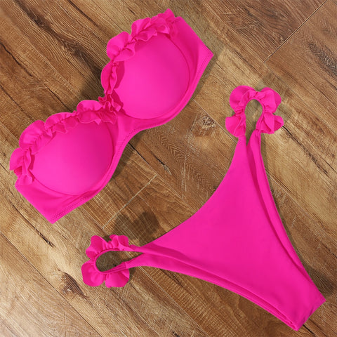Women Bikini Brazilian Swimsuit Push-up Bra Bikini Set
