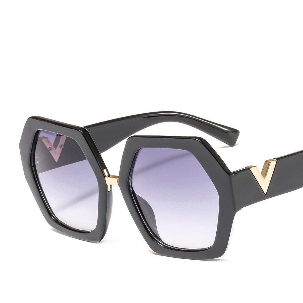 New Fashion Women Irregular Oversized Sunglasses