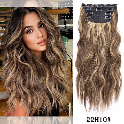 4Pcs/Set 20Inch Synthetic Hair Clip