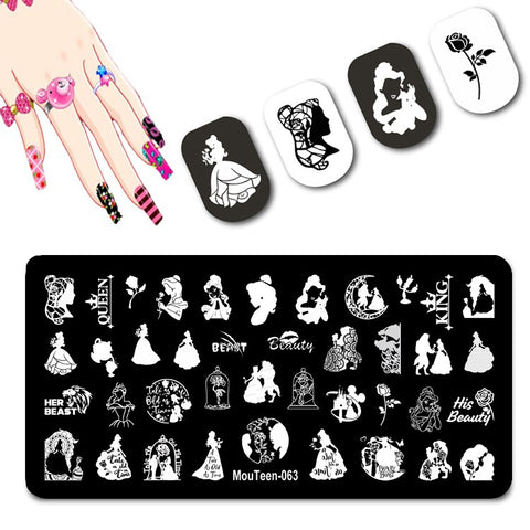 2022 New Pattern Nail Stamping Plates Graffiti Art