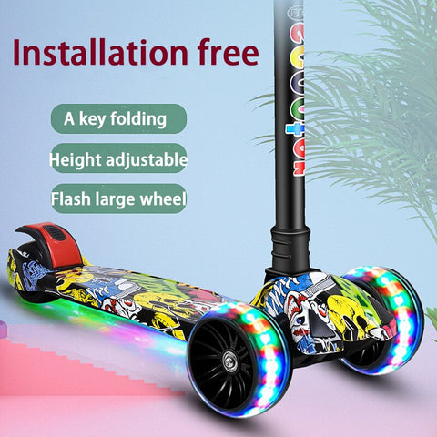 New Children One-Pedal Three-Wheel Scooter