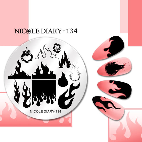 New Flower Stripe Design Stamping Plates