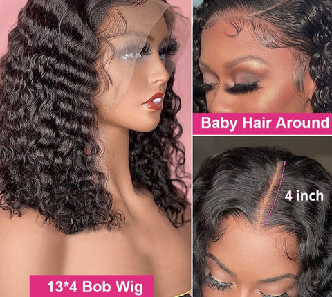 New Short Curly Bob Brazilian Human Hair