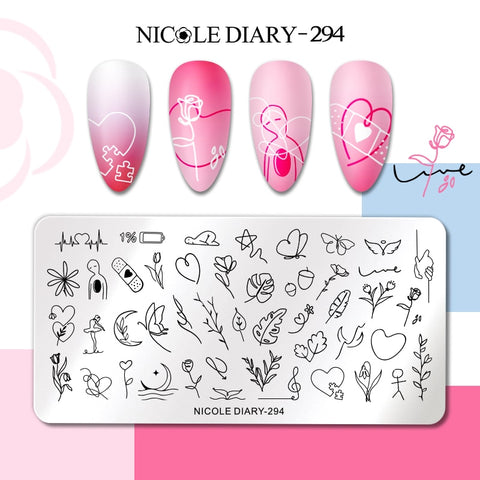 Nails Leaf Flower Manicure Decor