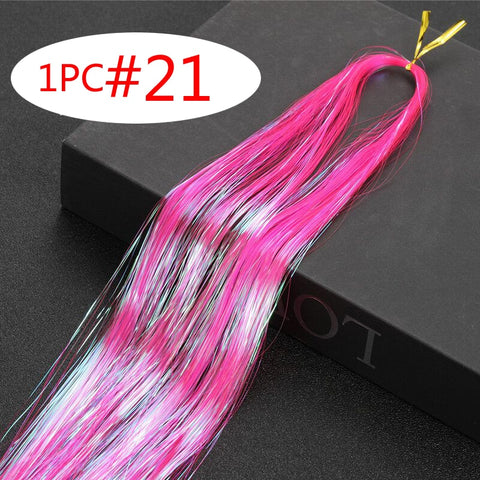 Rainbow Shiny Sparkle Hair Tinsel Kit
