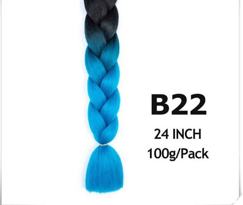 24 Inch Jumbo Braid Ombre Jumbo Hair Extension