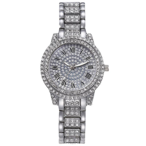 Women Luxury Diamond Steel Watches