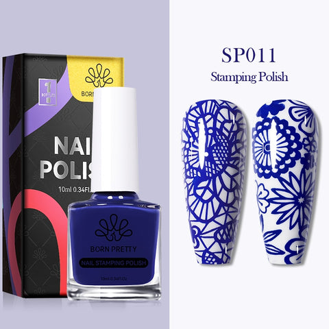 10ml 25 Colors Nail Stamping Polish