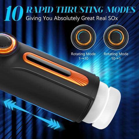 6 IN 1 Masturbation for Men Automatic Telescopic Sucking Blowjob