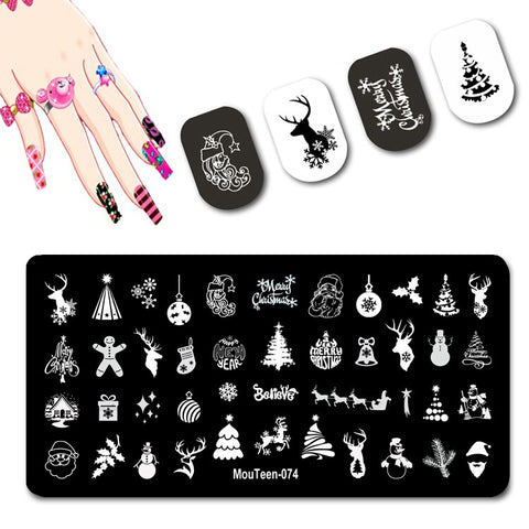2022 New Pattern Nail Stamping Plates Graffiti Art