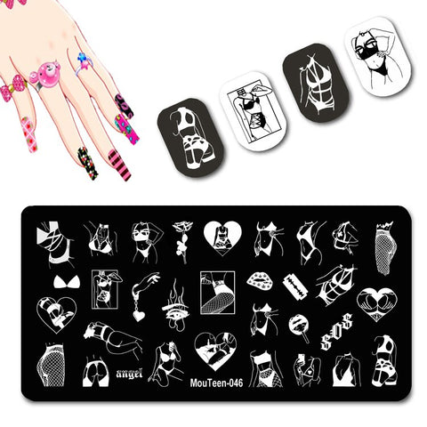 2022 New Pattern Nail Stamping Plates Graffiti Art