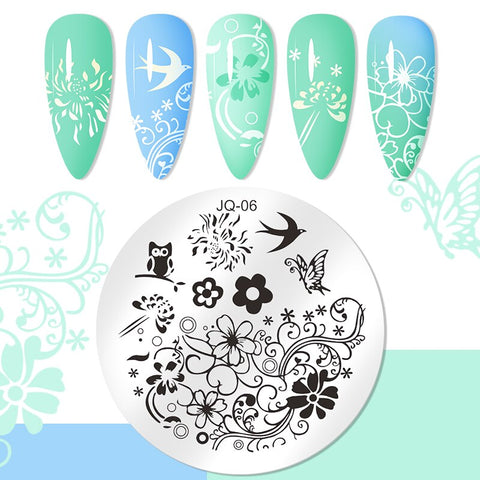 1PC Striped Line Stamping Plates