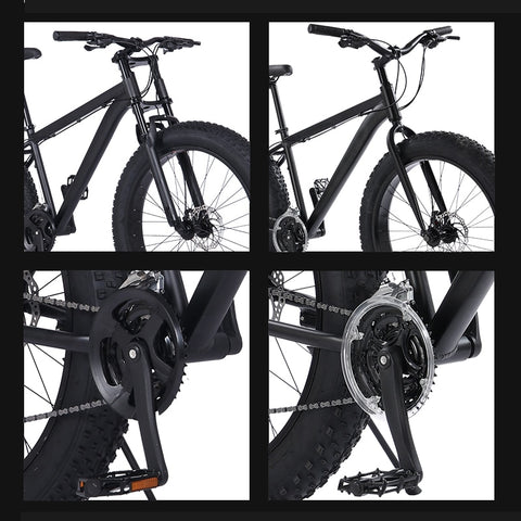 26*4.0 Inch 24 Speed Aluminum Alloy Mountain Bicycle