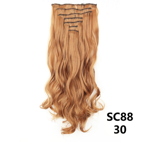 New Long Straight Natural 16 Clip