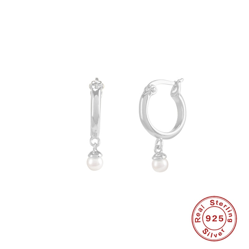 925 Sterling Silver Pearls Earrings