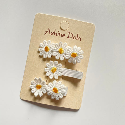 Children Lace White Barette Princess Hooks