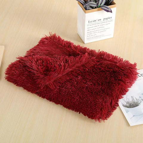 Dog Fluffy Fur Blanket Sleeping Mat