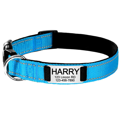 New Adjustable Reflective Nylon Dog Collars