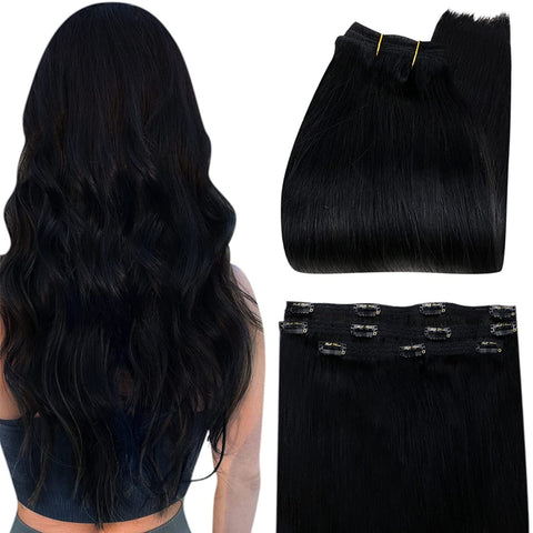 New Full Shine 50 Grams Clip in Hair Extensions