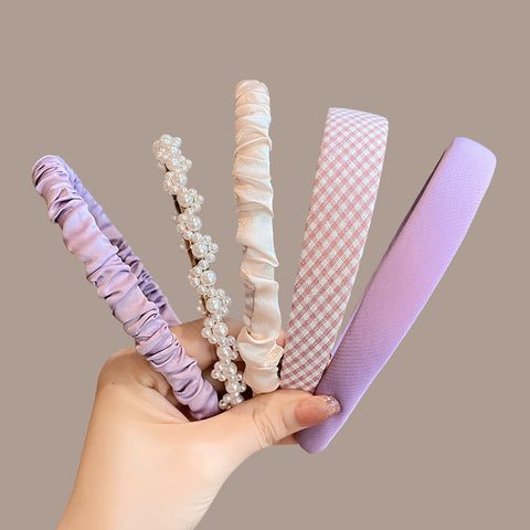 3/6/8PCS Set Fashion Women Cloth Hair Bands