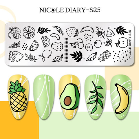 New Flower Leaves Nail Stamping Plates