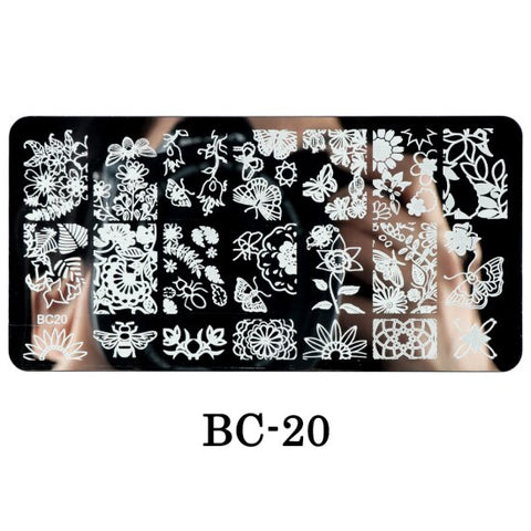 New Lace Flowers Nail Stamping Plates