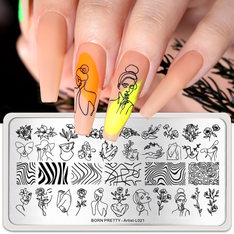 New 12*6cm Nail Art Templates